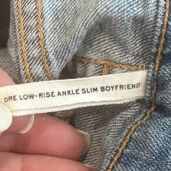 rag & bone Dre ankle boyfriend jeans low-rise slim Boho Sz 28 #W26443K510SWH - Picture 4 of 15